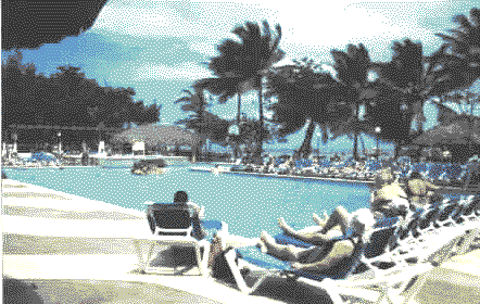 pool near beach in resort