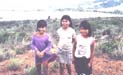 Three little girls in Le Gran Sabana